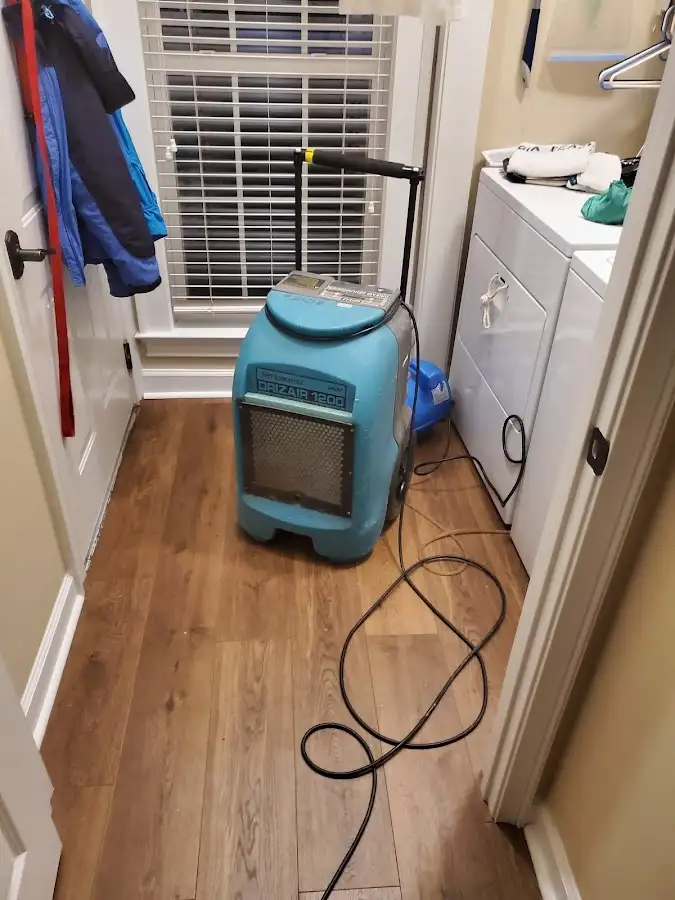 Commercial dehumidifier deployed for Flood Damage Cleanup in Taylor
