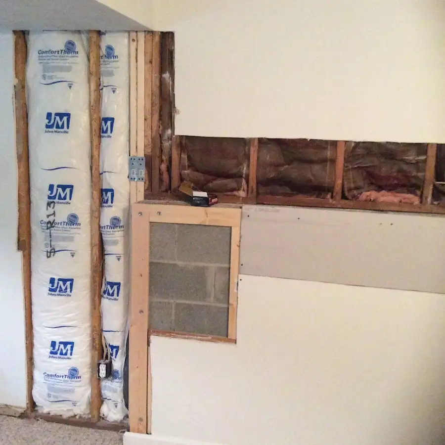 Wall insulation replacement during Contents Cleaning & Restoration in Taylor